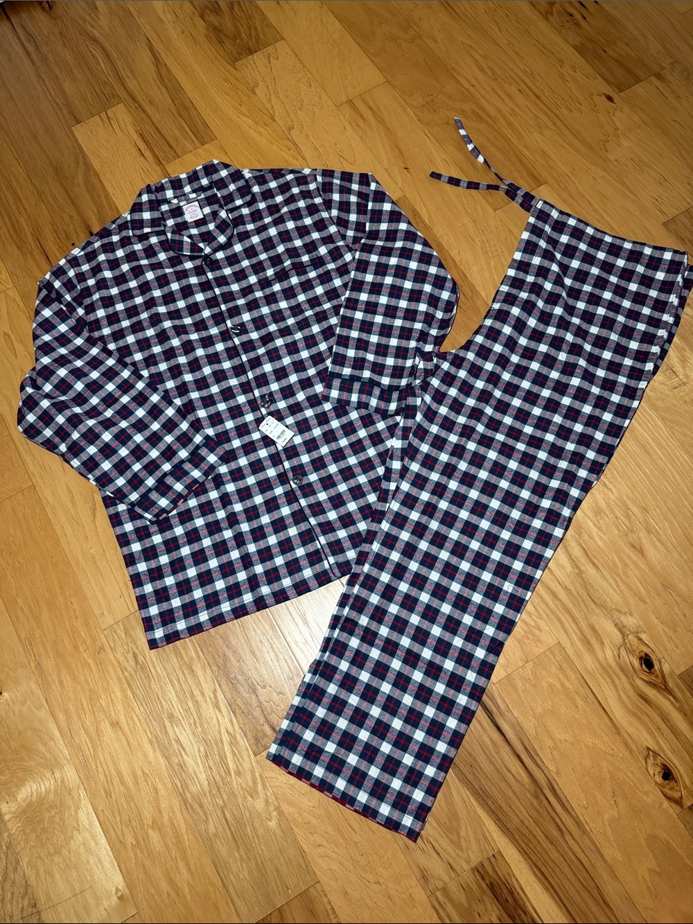 Brooks Brothers Plaid Pajama Shirt Pants Set